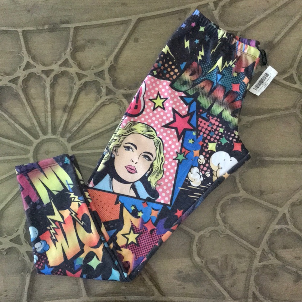 Fun comic book leggings